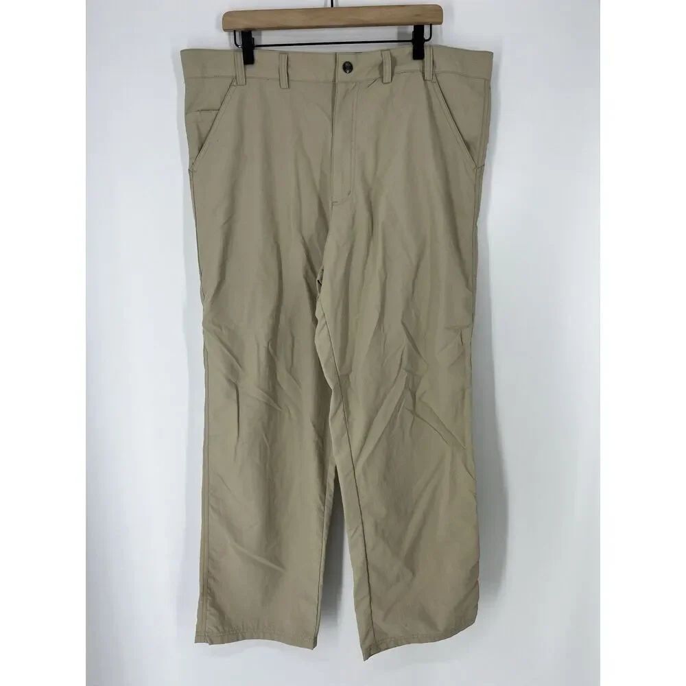 SCOTTEVEST Pants Mens Size 40x30 Khaki Flex Cargo 10 Pocket Tec Relaxed Travel